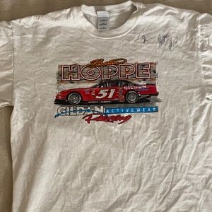 Brian Hoppe Signed Vintage Racing Tee